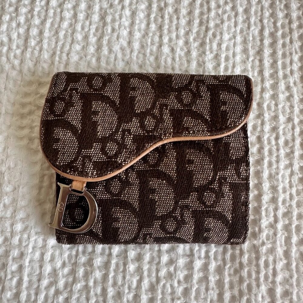 CHRISTIAN DIOR Trotter Saddle BiFold Wallet